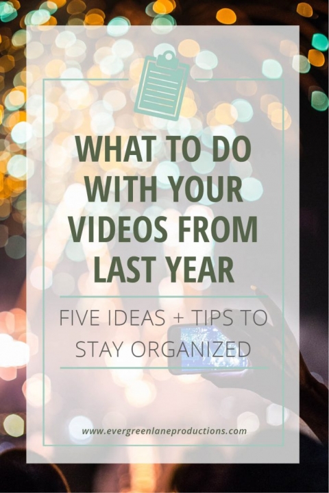 Woman taking video of fireworks with a smartphone | What to do with your videos from last year | 5 tips to stay organized