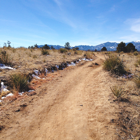 Palmer Park view of Pikes Peak from Best Colorado Springs Hiking